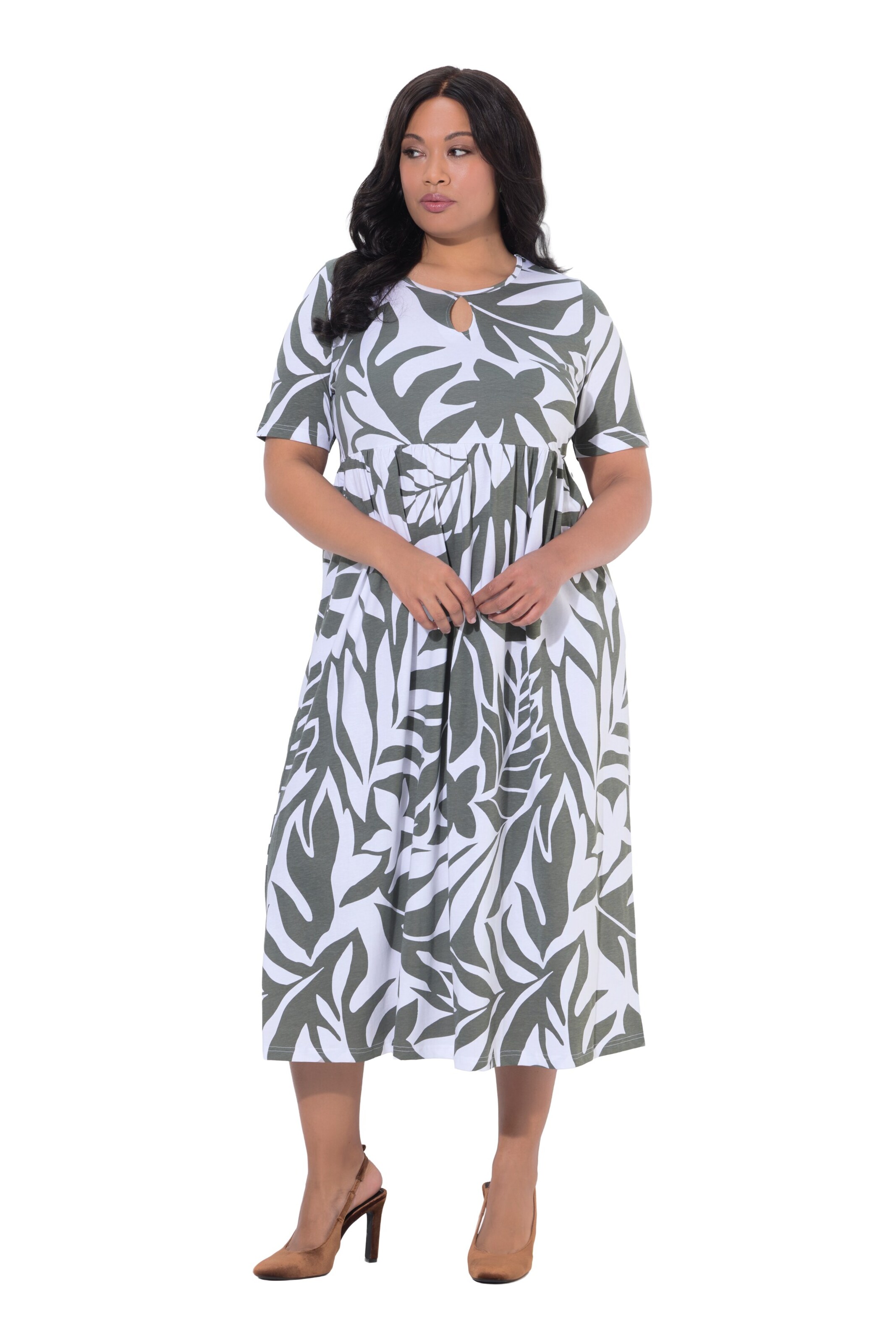 Ulla Popken Dress in Grey: front