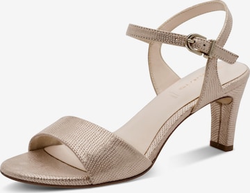 Tamaris Strap sandal in Gold: front