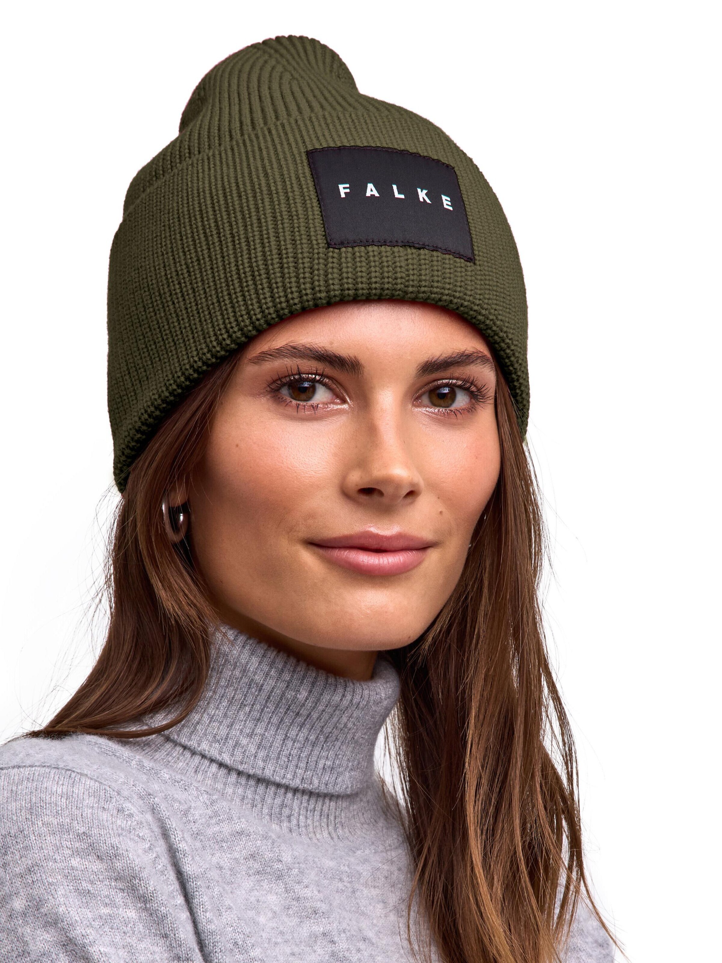 FALKE Beanie in Green: front