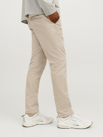 JACK & JONES Slim fit Chino trousers 'MARCO DAVE' in Beige