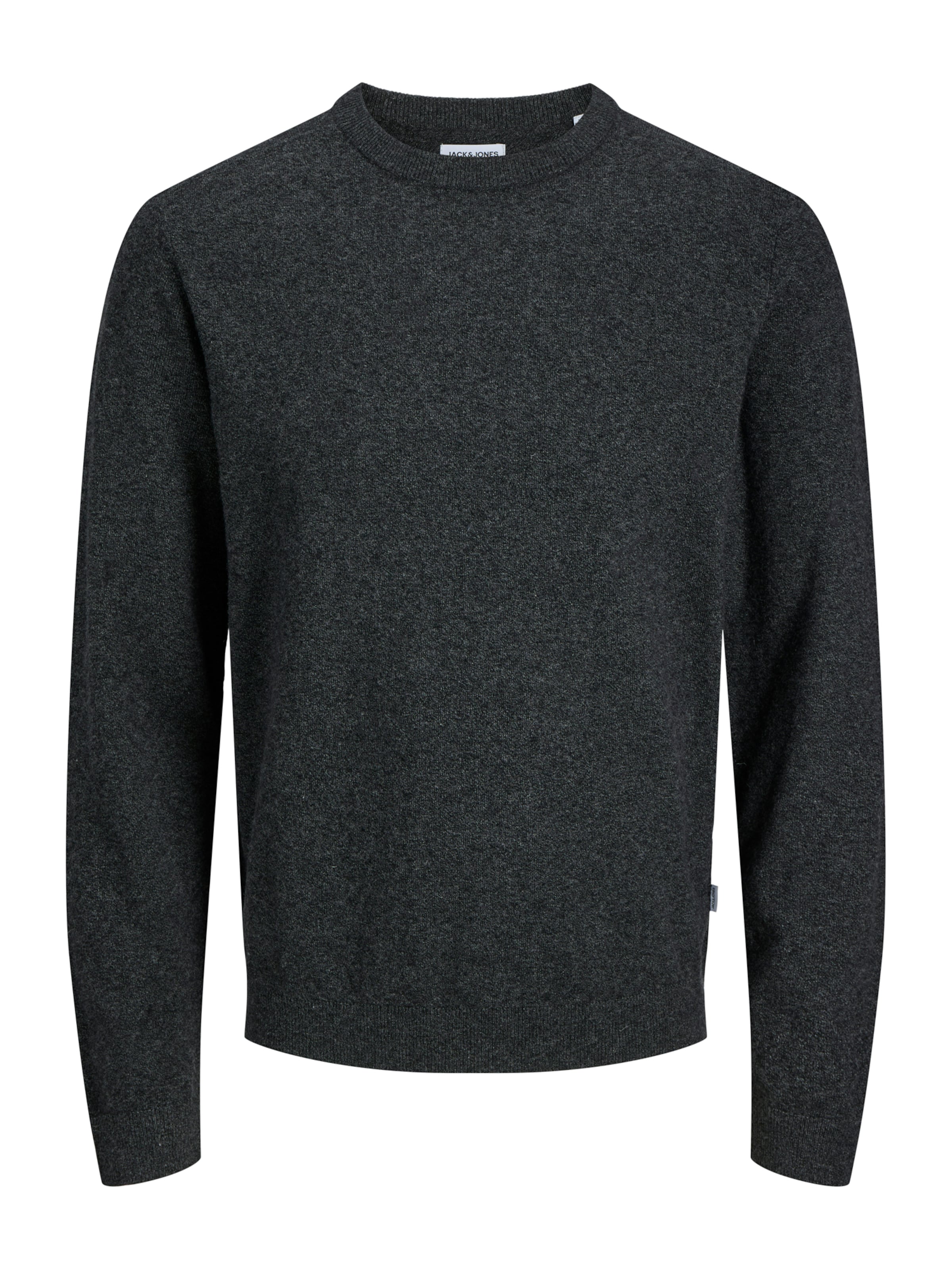 JACK & JONES Sweater 'JJEPerfect' in Black: front