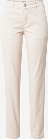 Regular Pantalon chino MORE & MORE en beige : devant