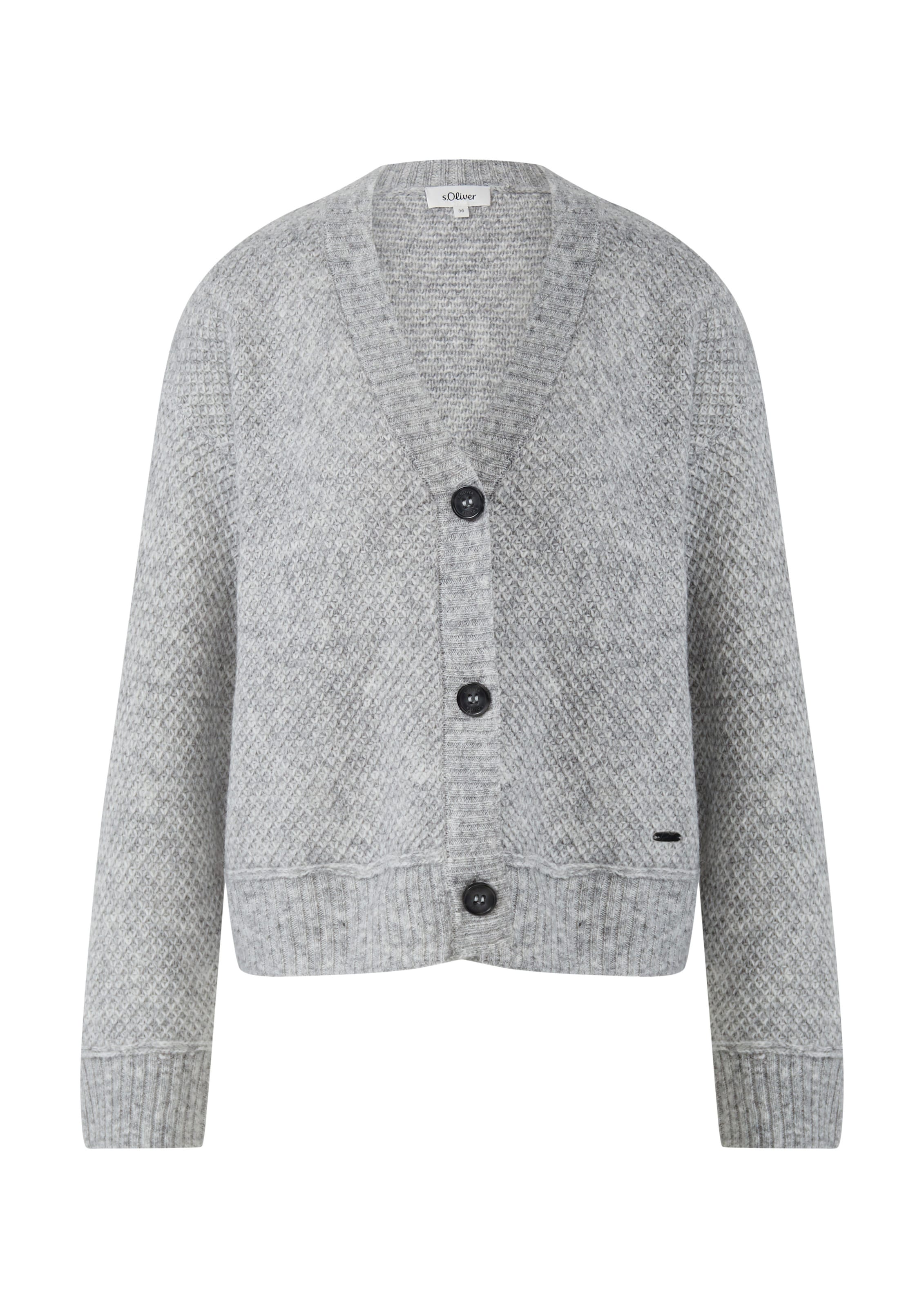 Cardigan s.Oliver en gris : devant
