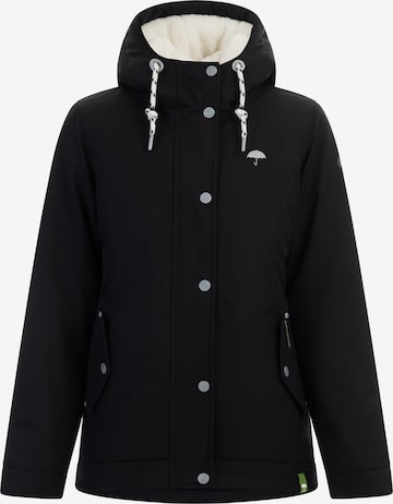 Schmuddelwedda Kurtka funkcyjna 'Halee' w kolorze czarny: przód
