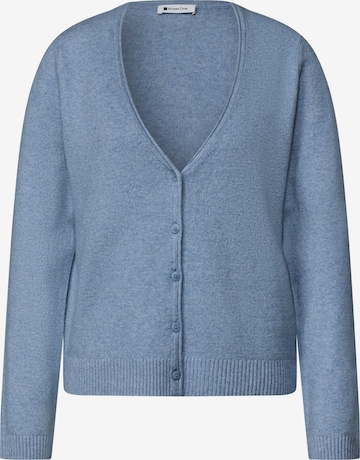 STREET ONE Cadigan mit V-Neck und Knopfleiste in Blau: Vorderseite
