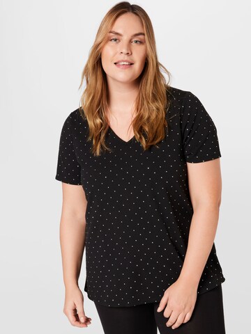 Zizzi - Camiseta 'DARO' en negro: frente