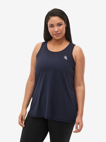 Active by Zizzi Sports Top 'BASIC' in Black: front