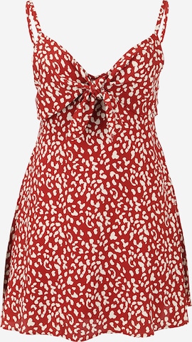 Colourful Rebel Summer Dress 'Jody' in Red: front