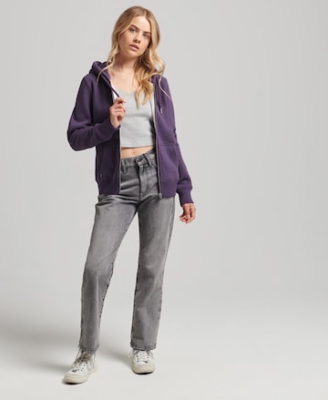 Superdry Sweat jacket in Purple