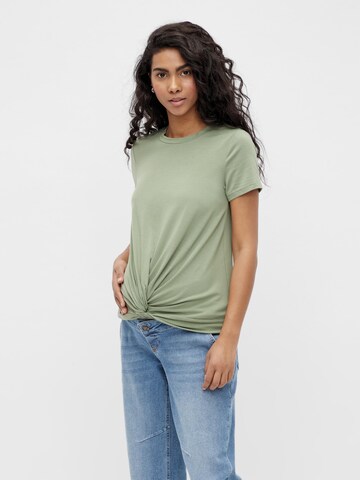 T-shirt 'Macy' MAMALICIOUS en vert : devant