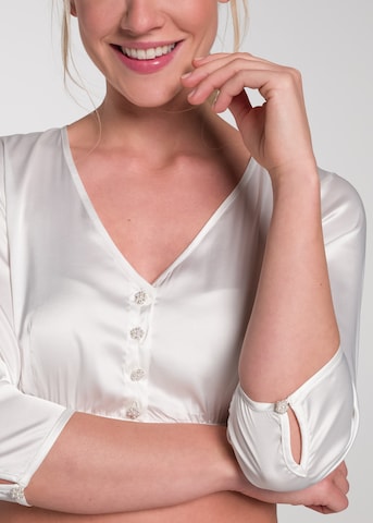 Blouse folklorique 'Tulia' SPIETH & WENSKY en blanc