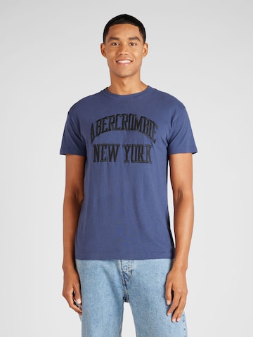 T-Shirt Abercrombie & Fitch en bleu : devant