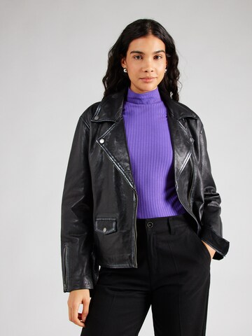 FREAKY NATION Between-Season Jacket 'Be Perfecto' in Black: front