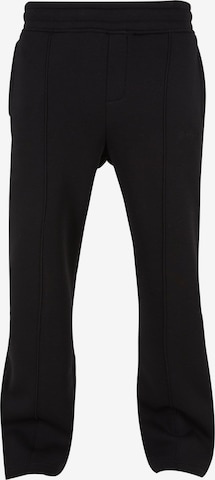 Prohibited Loose fit Pleated Pants in Black: front