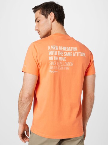 Pepe Jeans Shirt 'ALEJO' in Oranje
