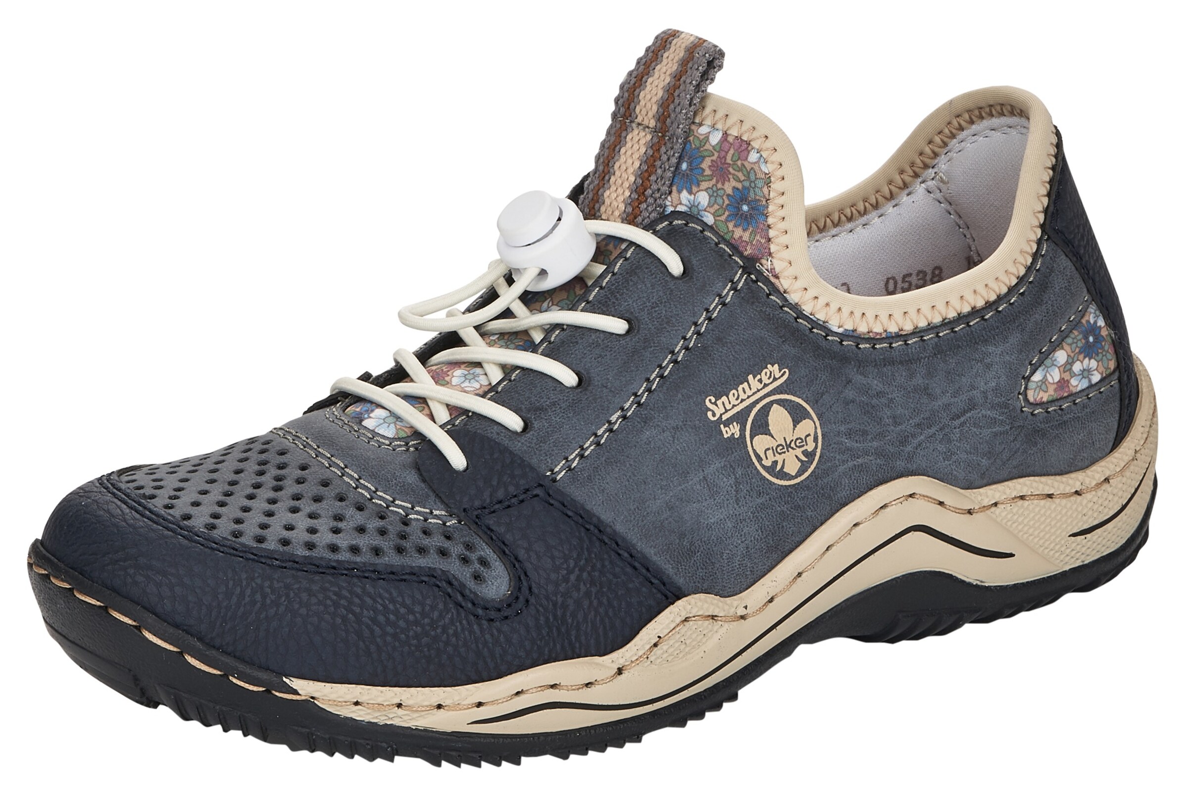 Rieker Sportos fűzős csizma - kék: elől