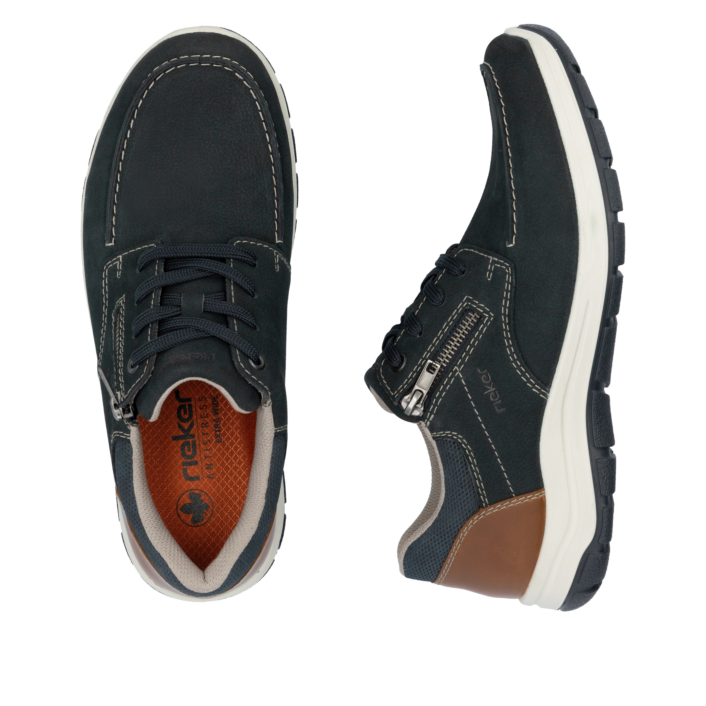 Chaussure à lacets Rieker en bleu