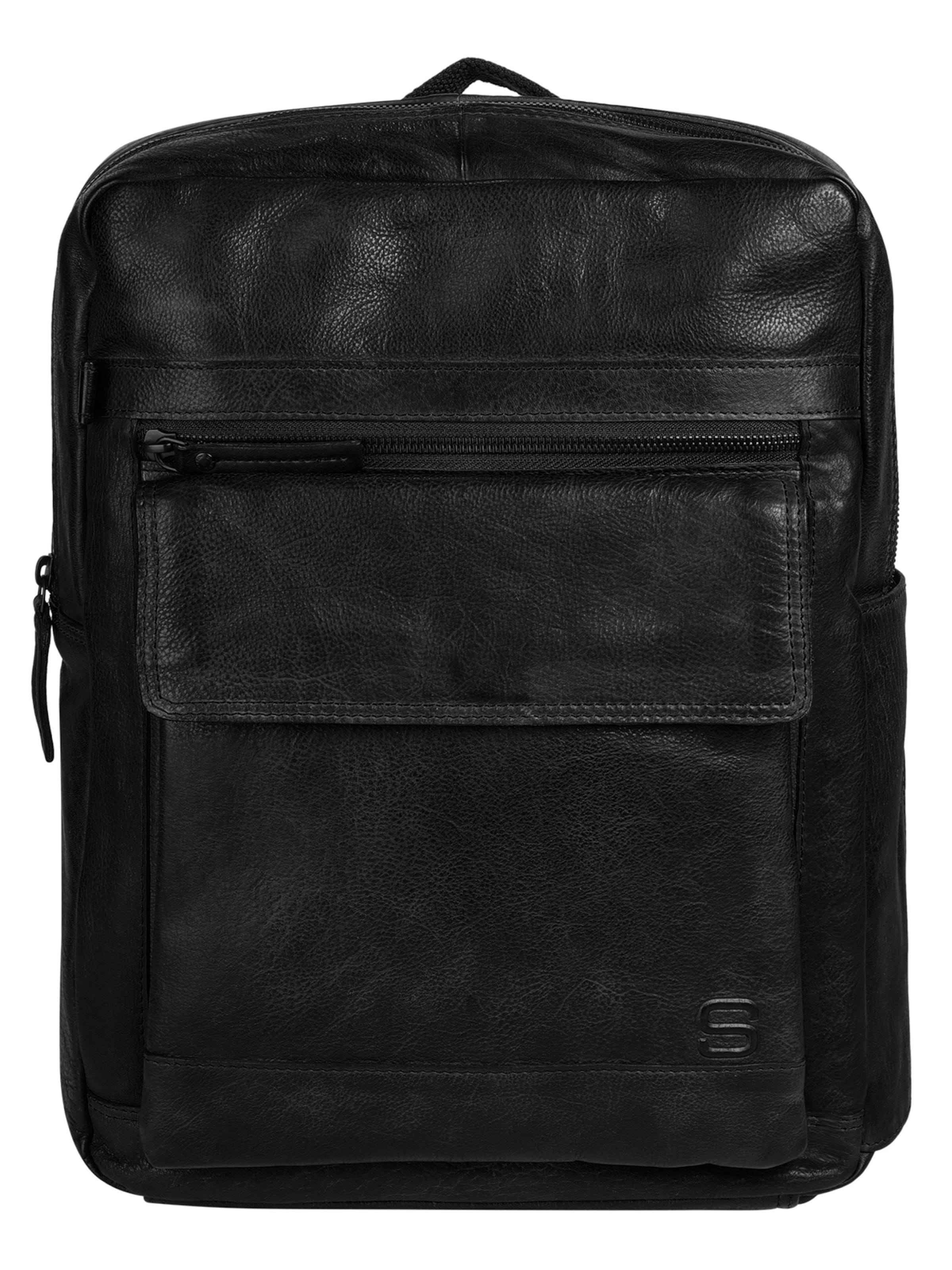 Spikes & Sparrow Backpack in Black: front