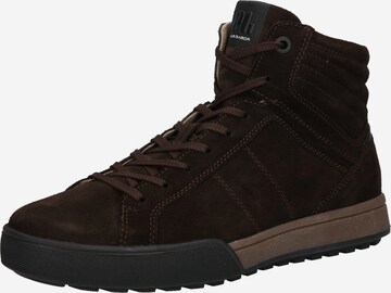 Pius Gabor High-Top Sneakers in Brown: front