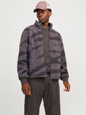 JACK & JONES Fleecetakki 'JCOTerrain' värissä harmaa: etupuoli