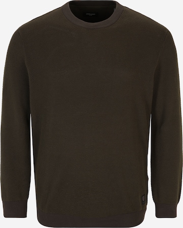 Jack & Jones Plus Sweater in Green: front