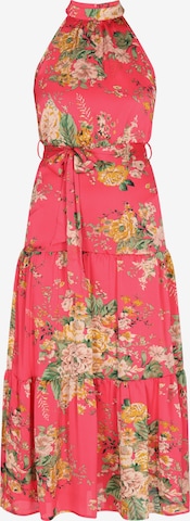 Abito di faina in rosa: frontale