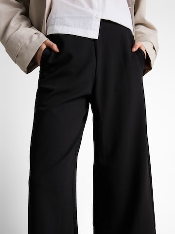 TOM TAILOR DENIM Wide Leg Hose in Schwarz