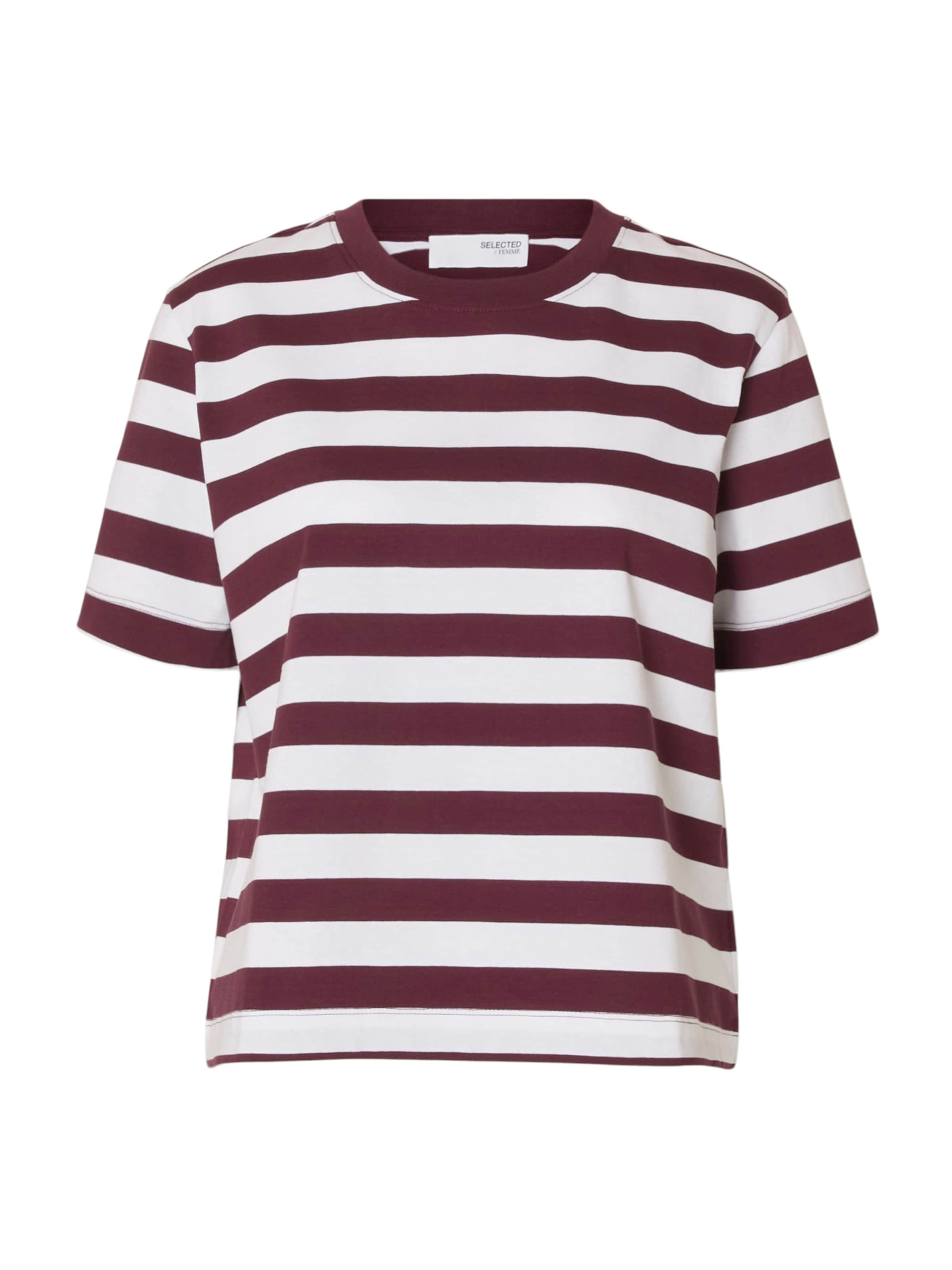 SELECTED Μπλουζάκι 'SLFESSENTIAL' σε λιλά: μπροστά