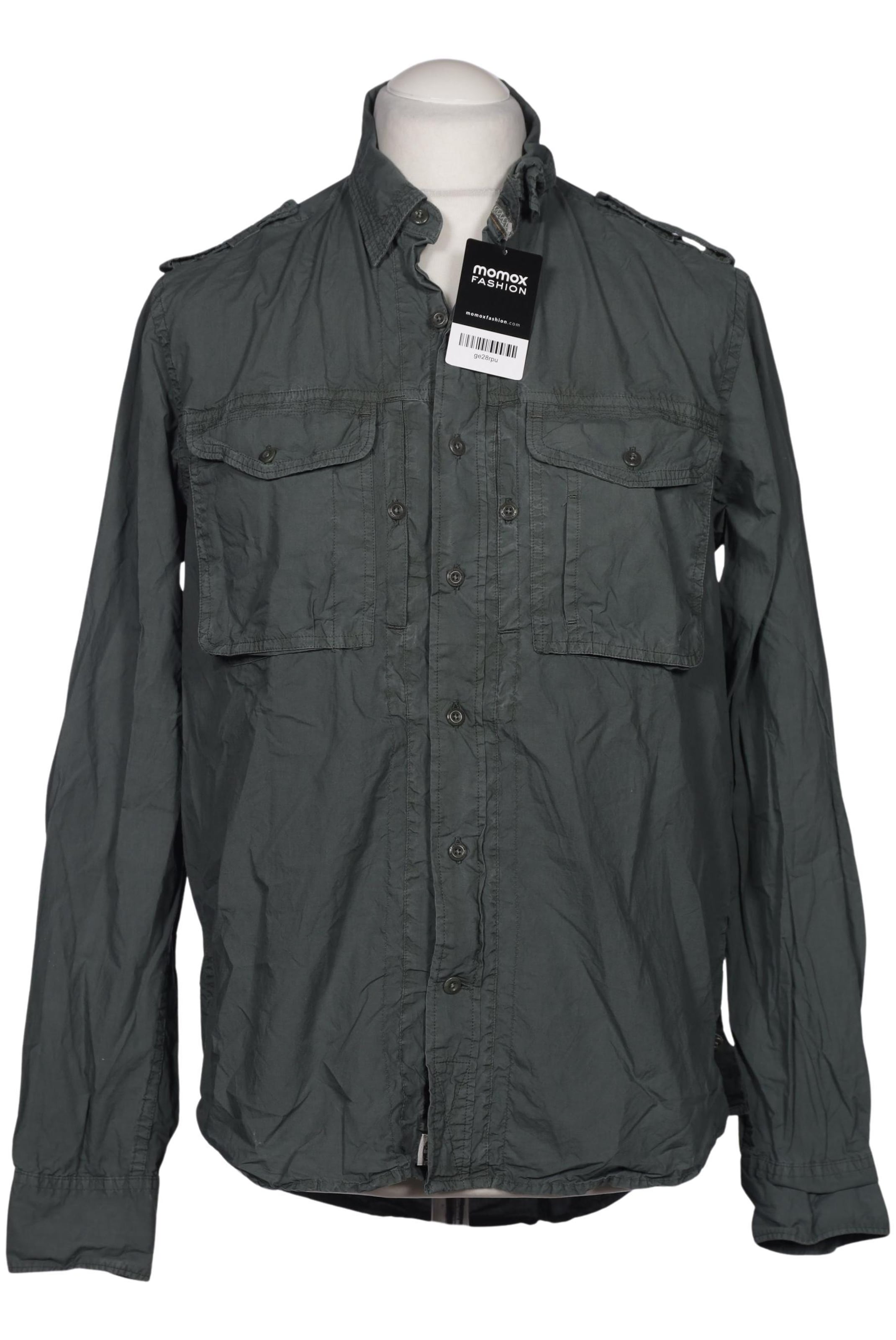 TIMBERLAND Hemd M in Grün: Vorderseite