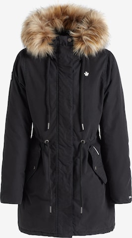 khujo Winter Parka 'Codish' in Black: front