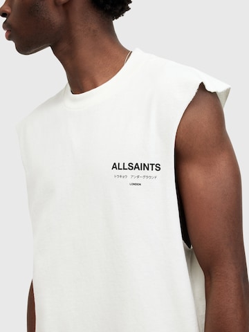 AllSaints - Camisa 'UNDERGROUND' em branco