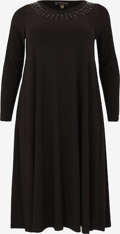 Yoek Dress in Black: front