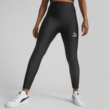 PUMA - Skinny Leggings en negro: frente