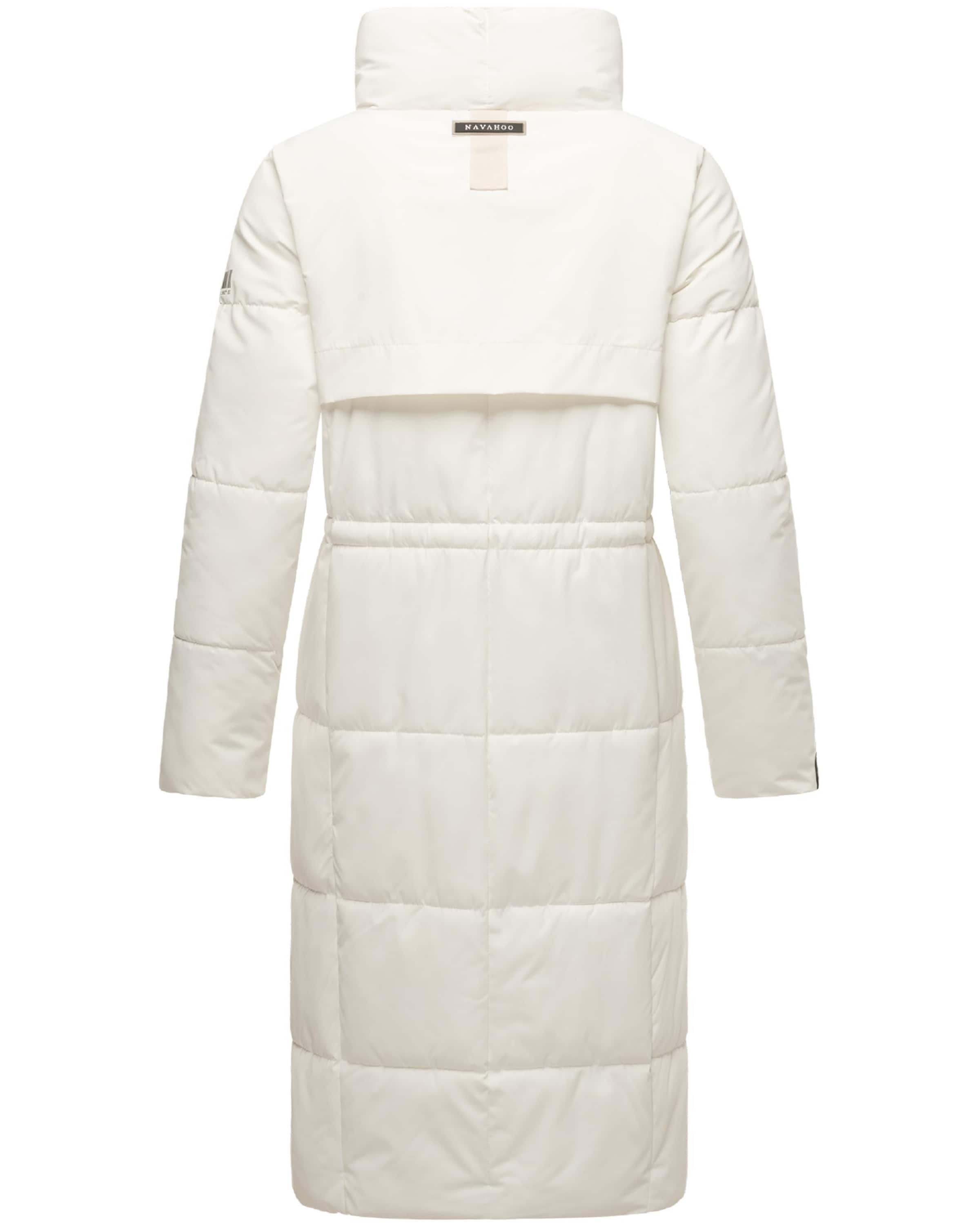 NAVAHOO Zimný kabát 'Der Wahnsinn 14' - Biela
