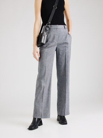 s.Oliver BLACK LABEL Wide leg Pleated Pants in Blue: front