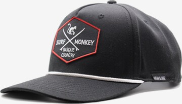 Surf Monkey Czapka sportowa 'Baseballkappe mit Kordel' w kolorze czarny: przód