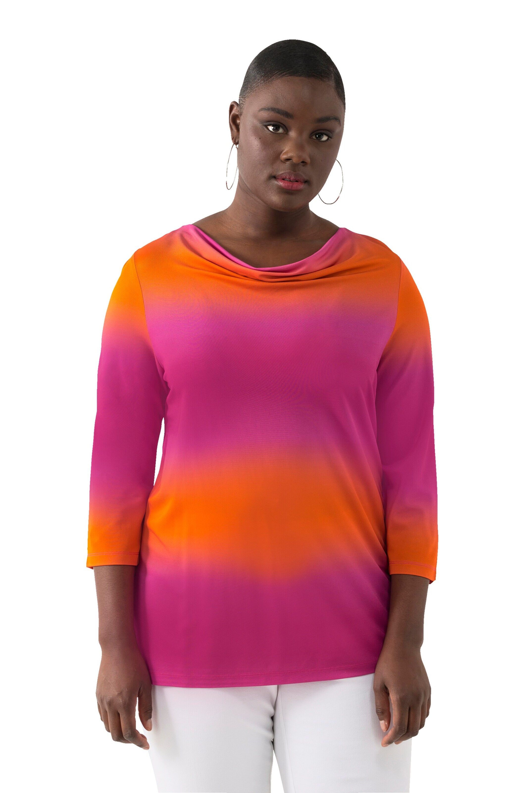 Ulla Popken Shirt in Gemengde kleuren: voorkant