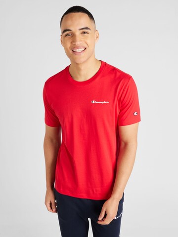 T-Shirt Champion Authentic Athletic Apparel en rouge : devant