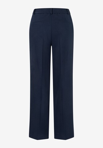 Wide Leg Pantalon à plis MORE & MORE en bleu