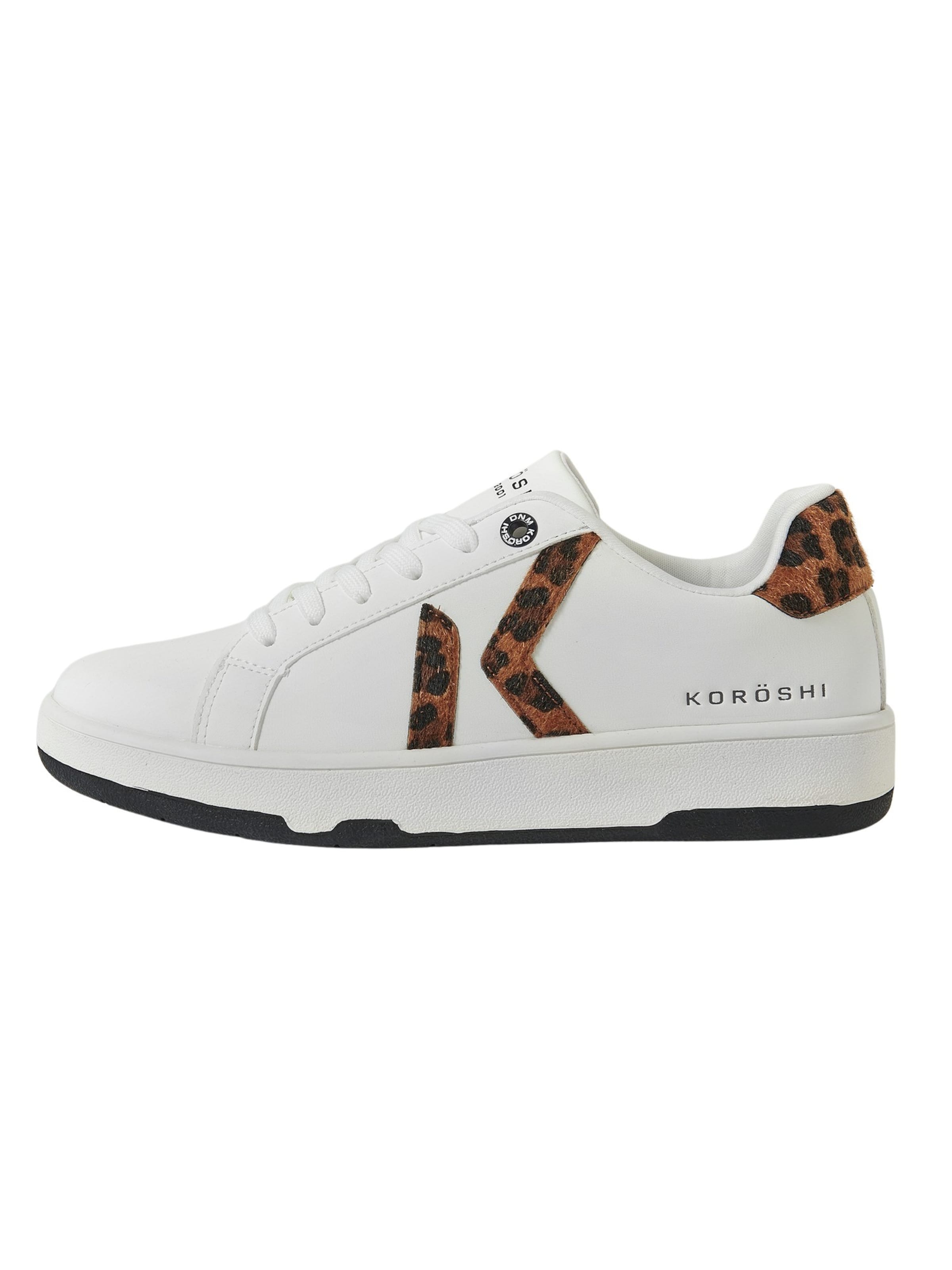 Baskets basses KOROSHI en blanc : devant