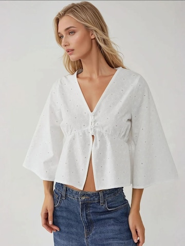 Camicia da donna di Hiccup in bianco: frontale