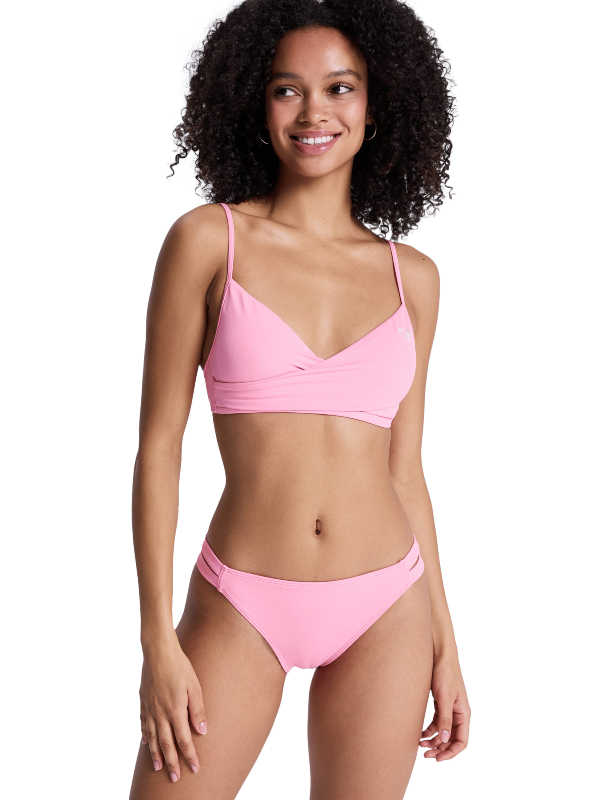 ROXY T-Shirt Bikinitop 'Solid Essentials' in Pink: Vorderseite