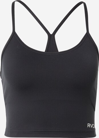 RVCA Sports Top in Black: front