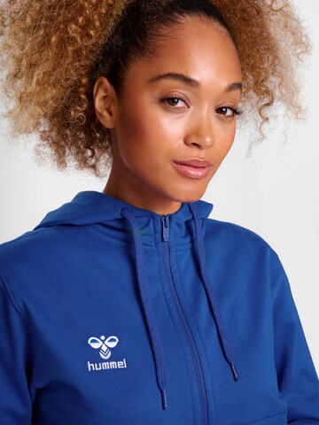 Hummel Athletic Zip-Up Hoodie in Blue