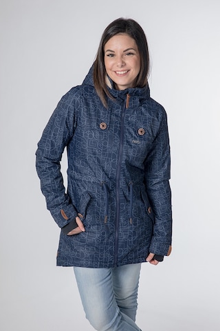 Parka mi-saison 'CHARLOTTE' CNSRD en bleu : devant