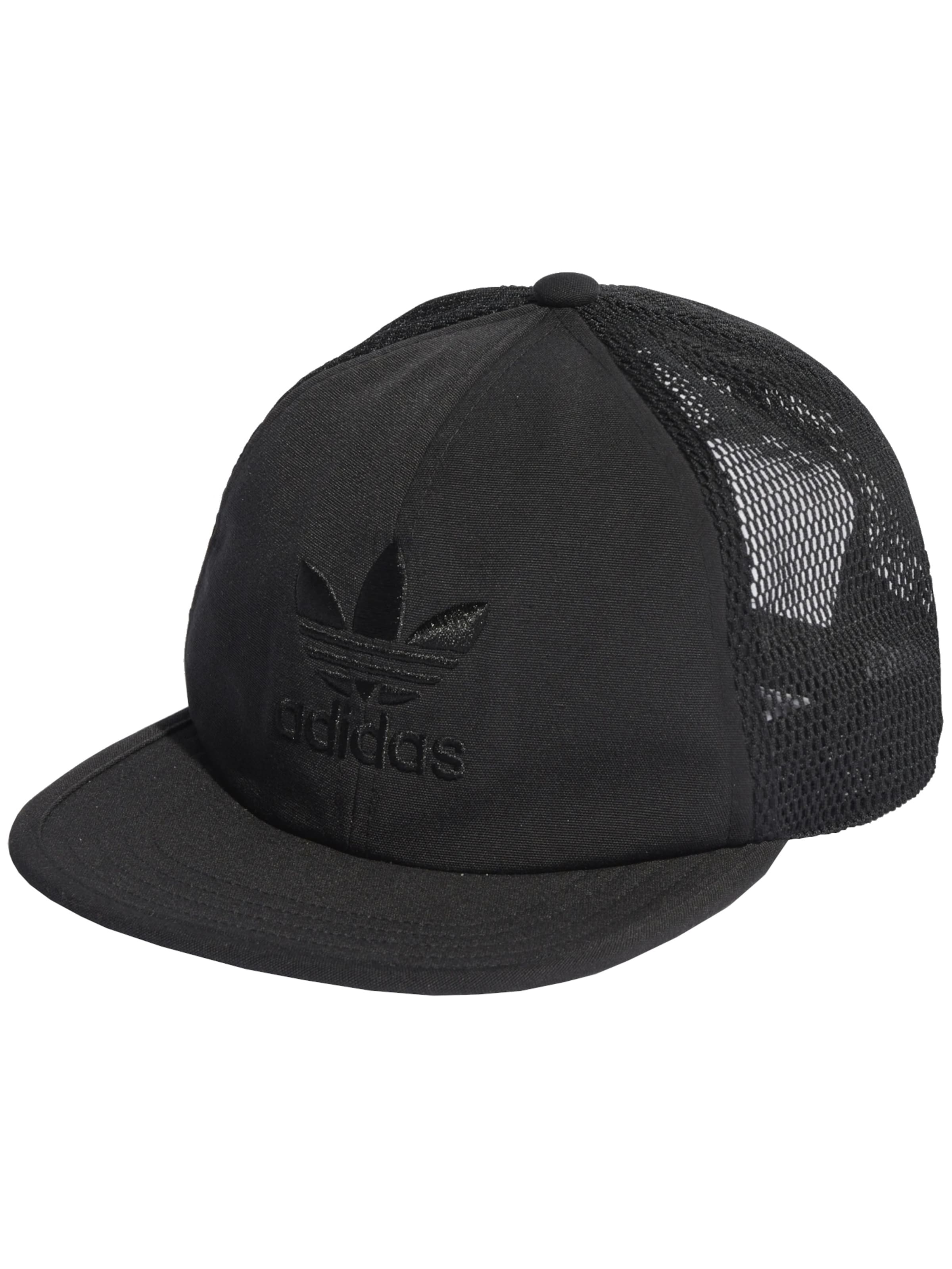 ADIDAS ORIGINALS Cap 'Adicolor Archive' in Black: front