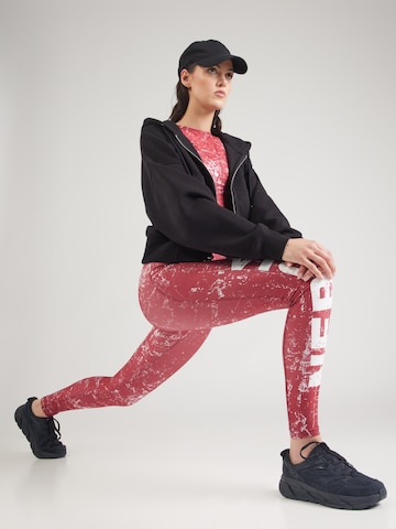 NEBBIA Skinny Sports trousers 'ROUGH GIRL 616' in Red