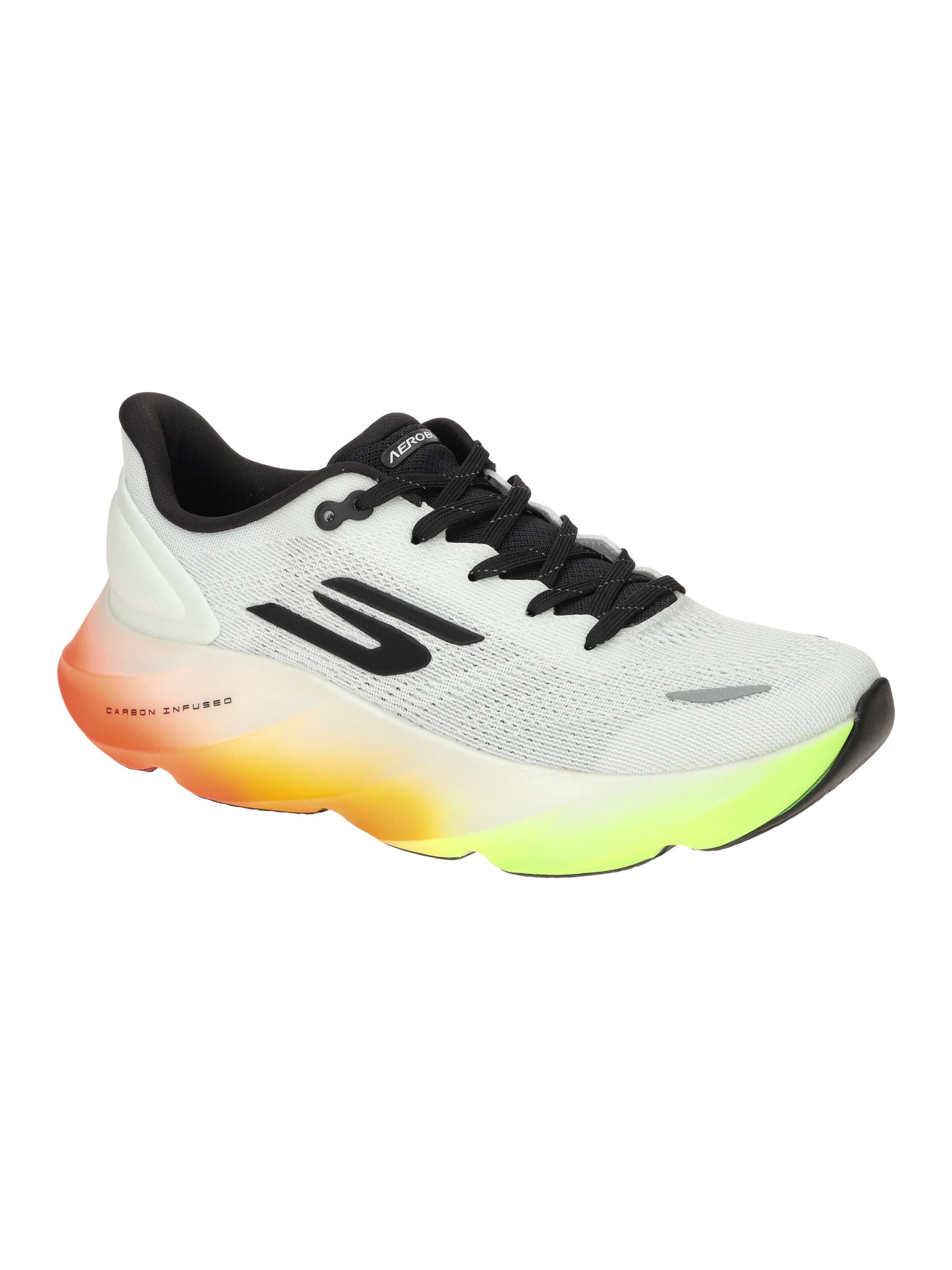 SKECHERS Sneakers 'Skechers SKX Aero Burst Schuhe weiß multi Running Herren 246210' in White: front