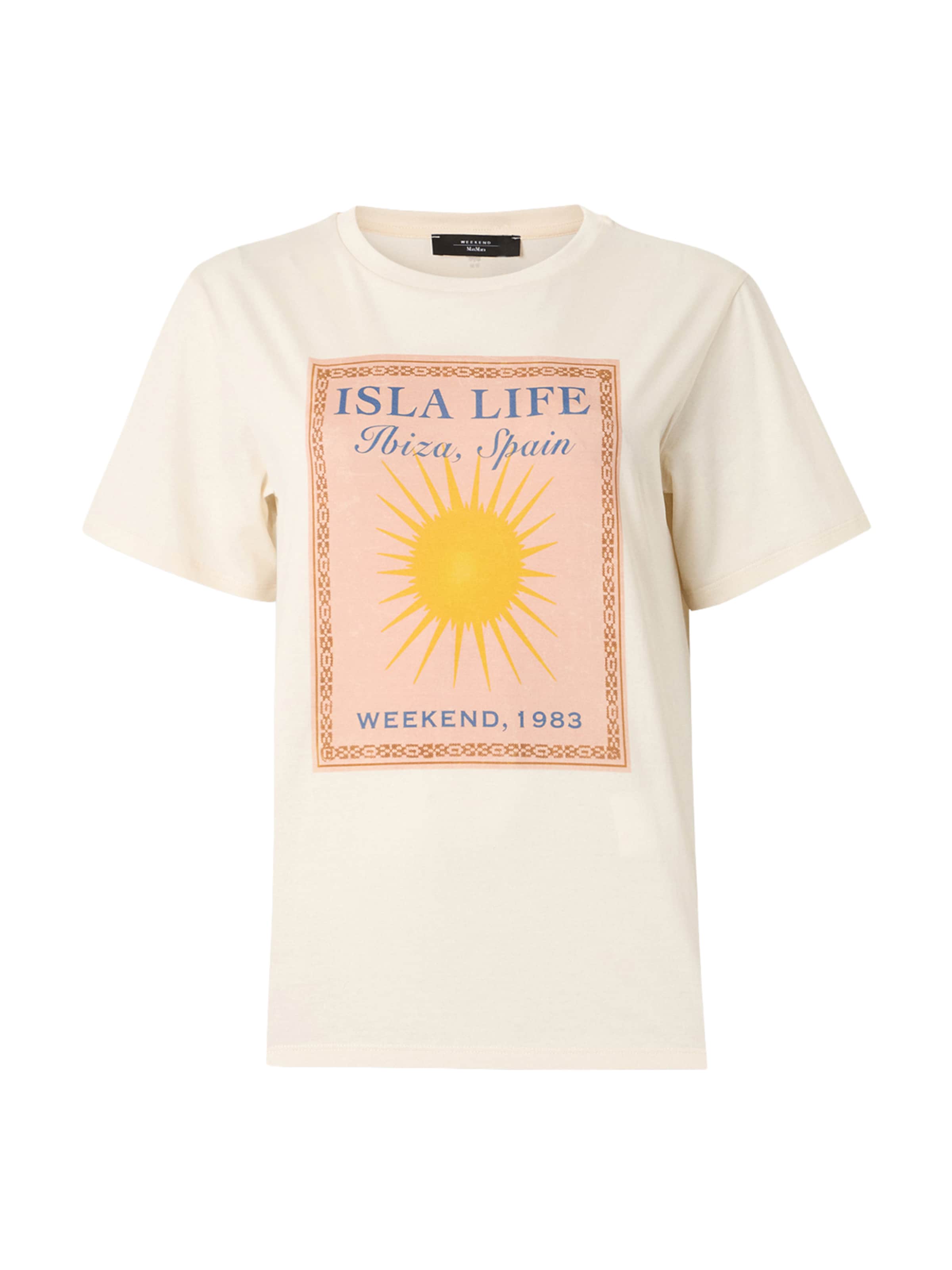 Weekend Max Mara Tričko 'PANTERA' - režná / modrá / žlutá / broskvová, Produkt