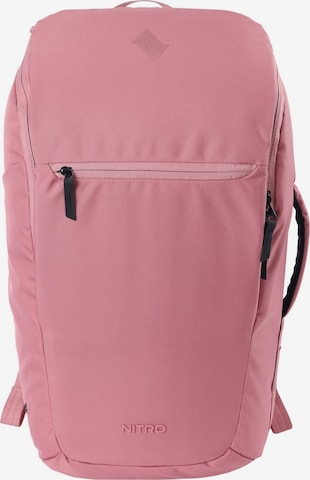 NitroBags Backpack 'Nikuro' in Pink: front